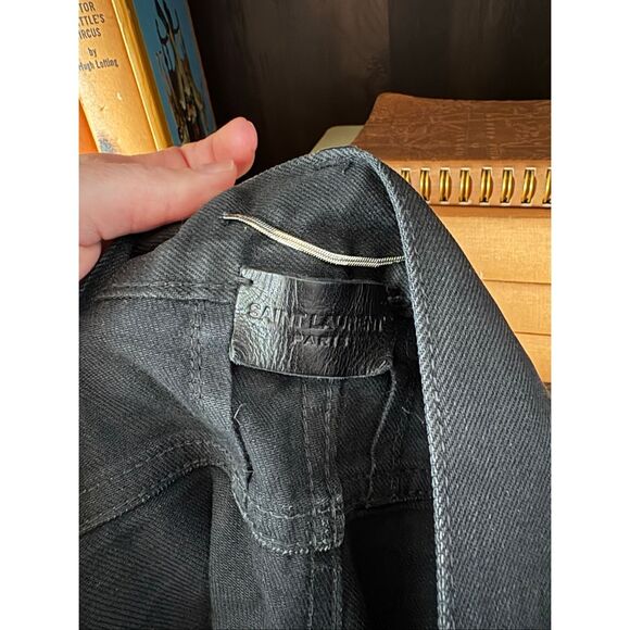 Saint Laurent Paris Washed Black Skinny Jeans Men’s Size 33 - Picture 5 of 8